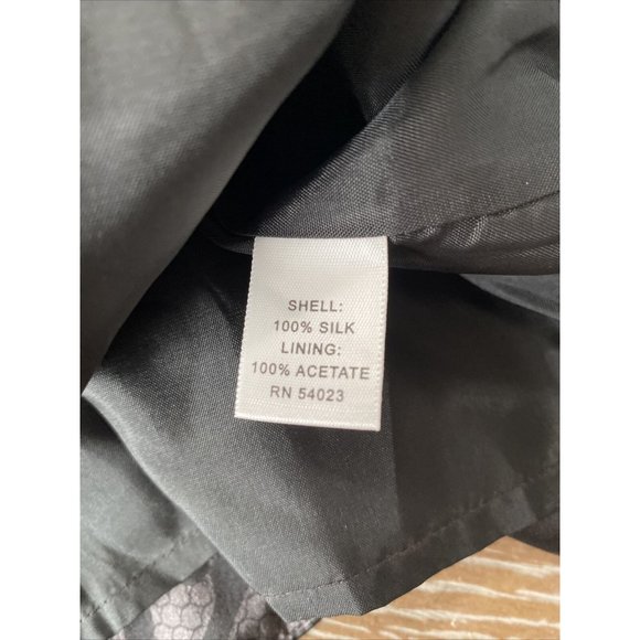 Banana Republic 100% Silk size 6 Cocktail Dress Sheath Satin Lightweight Lace - Picture 6 of 6